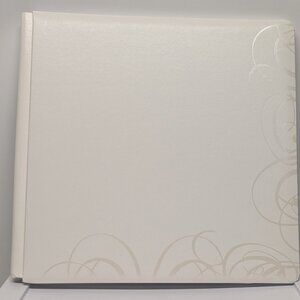 NEW! Creative Memories 12in x 12in White Swirl Wedding Scrapbook Coverset